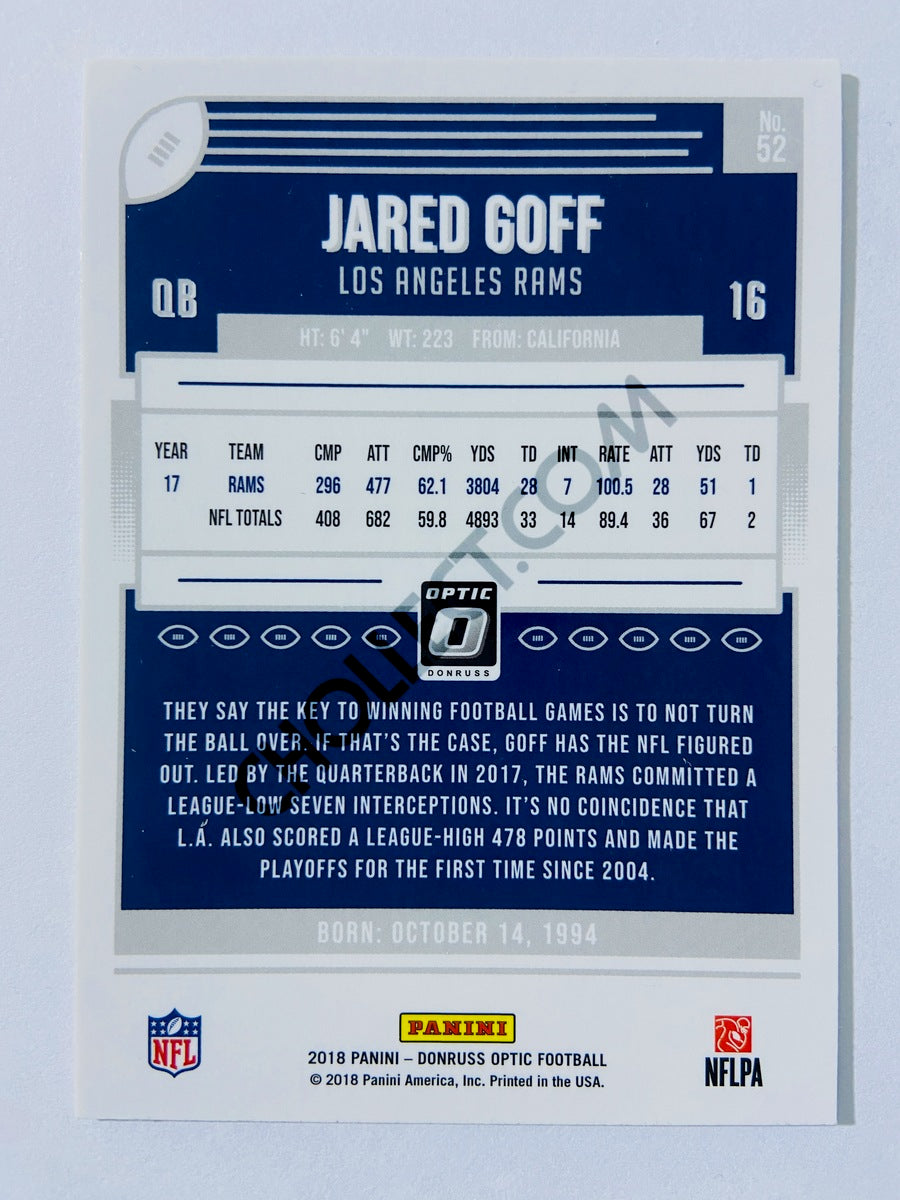 Jared Goff - Los Angeles Rams 2018 Panini Donruss Optic #52