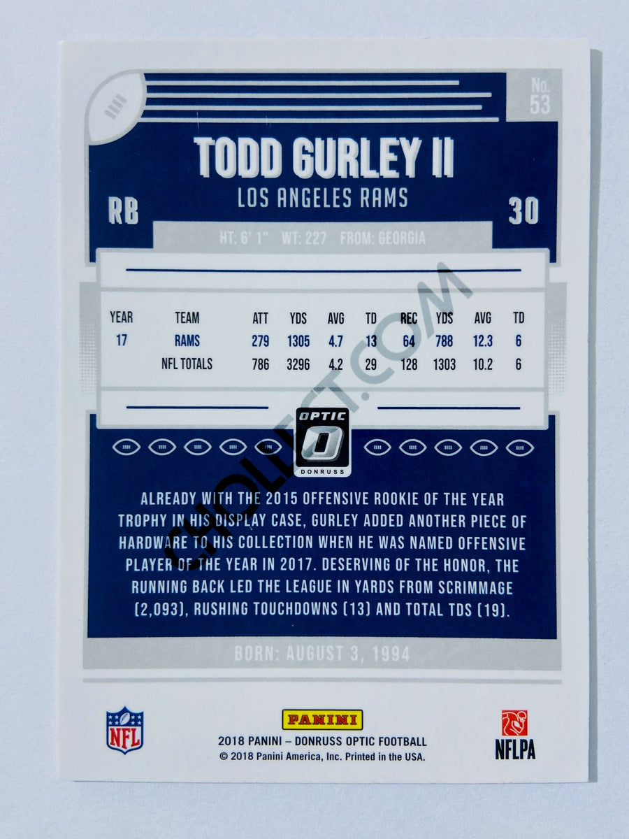 Todd Gurley II - Los Angeles Rams 2018 Panini Donruss Optic #53