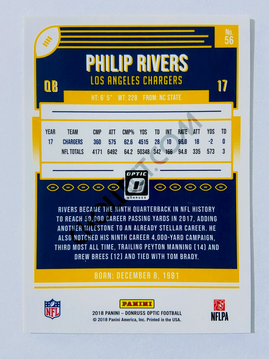 Philip Rivers - Los Angeles Chargers 2018 Panini Donruss Optic #56