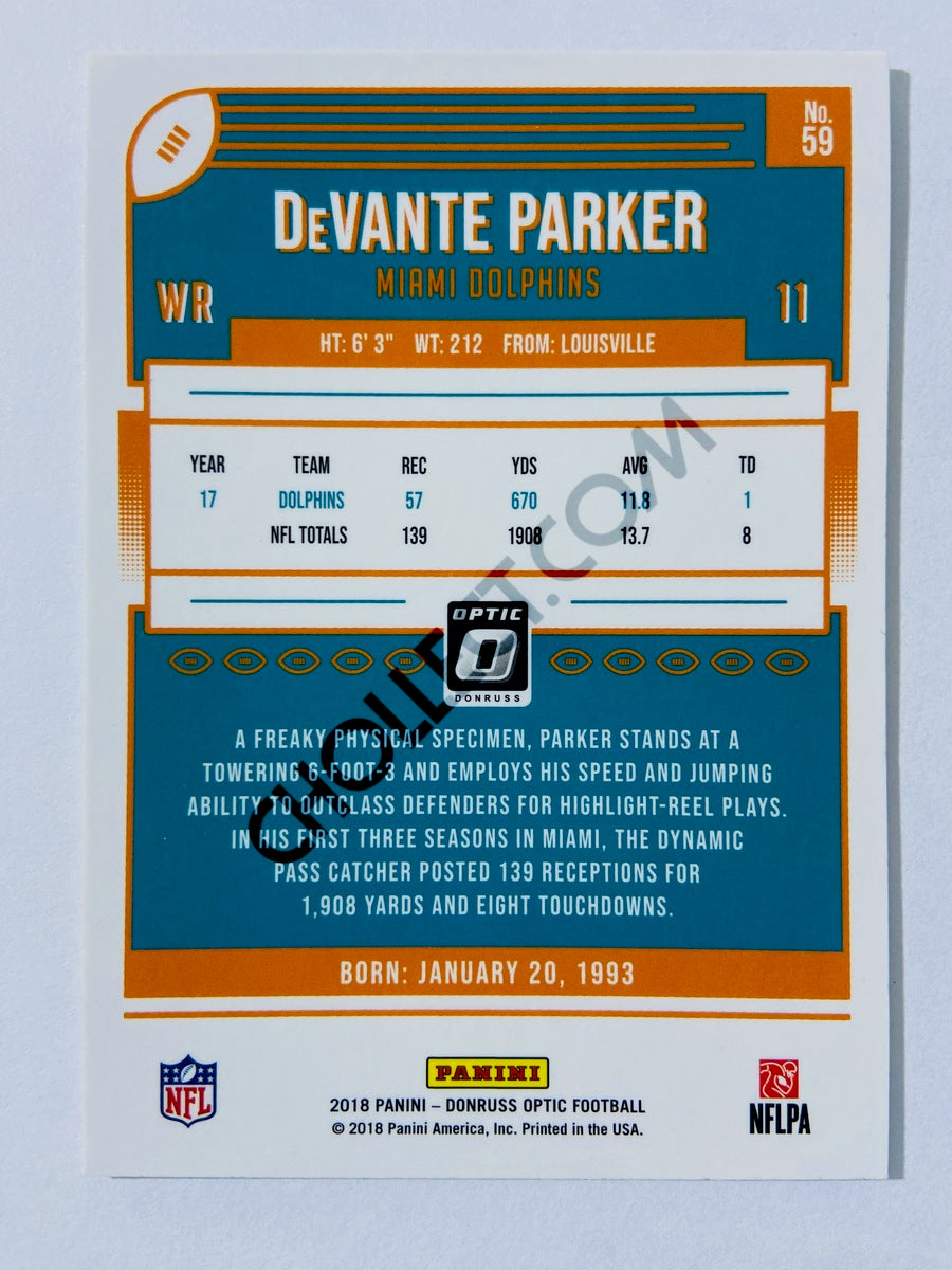 DeVante Parker - Miami Dolphins 2018 Panini Donruss Optic #59