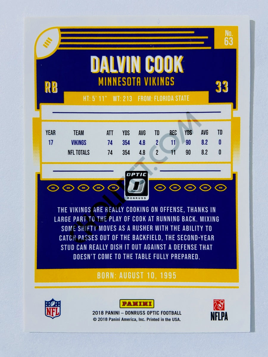 Dalvin Cook - Minnesota Vikings 2018 Panini Donruss Optic #63