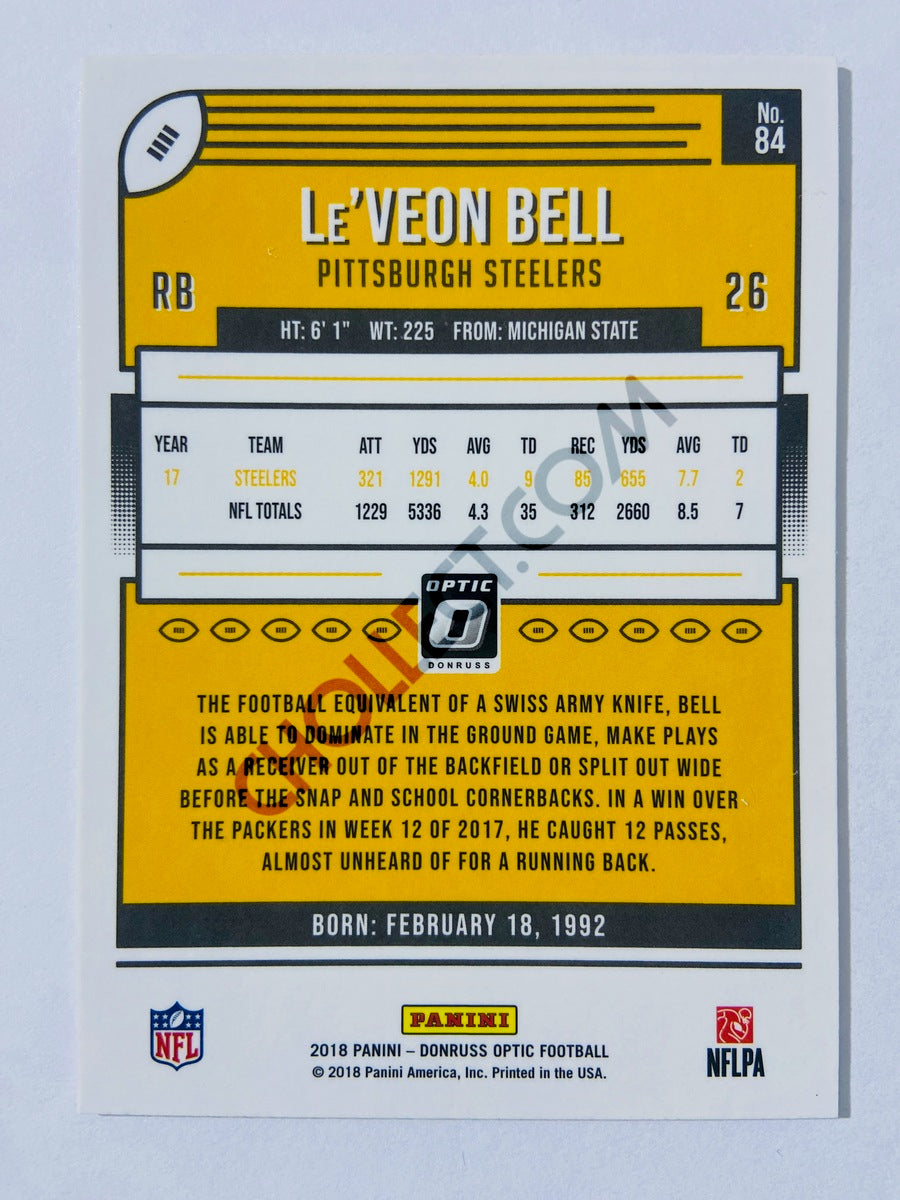 Le'Veon Bell - Pittsburgh Steelers 2018 Panini Donruss Optic #84