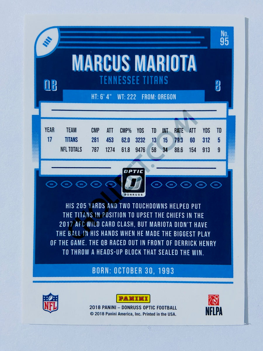 Marcus Mariota - Tennessee Titans 2018 Panini Donruss Optic #95