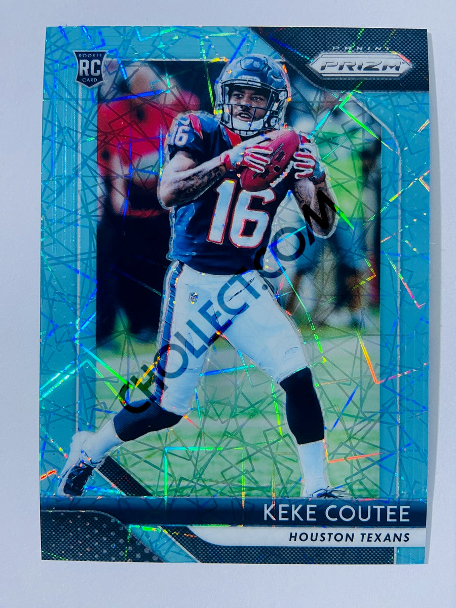 Keke Coutee - Houston Texans 2018 Panini Prizm Blue Laser Prizm Parallel #228