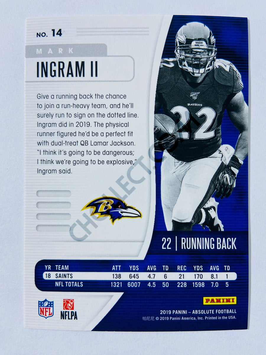 Mark Ingram II - Baltimore Ravens 2019-20 Panini Absolute #14