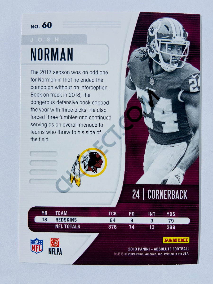 Josh Norman - Washington Redskins 2019-20 Panini Absolute #60