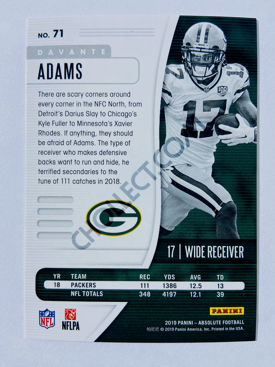 2020 Panini Absolute Davante Adams Green Bay Packers #90