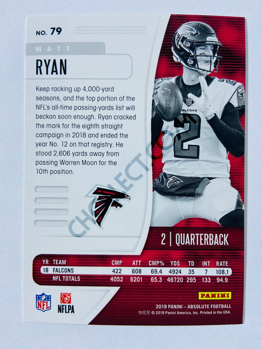 Matt Ryan - Atlanta Falcons 2019-20 Panini Absolute #79