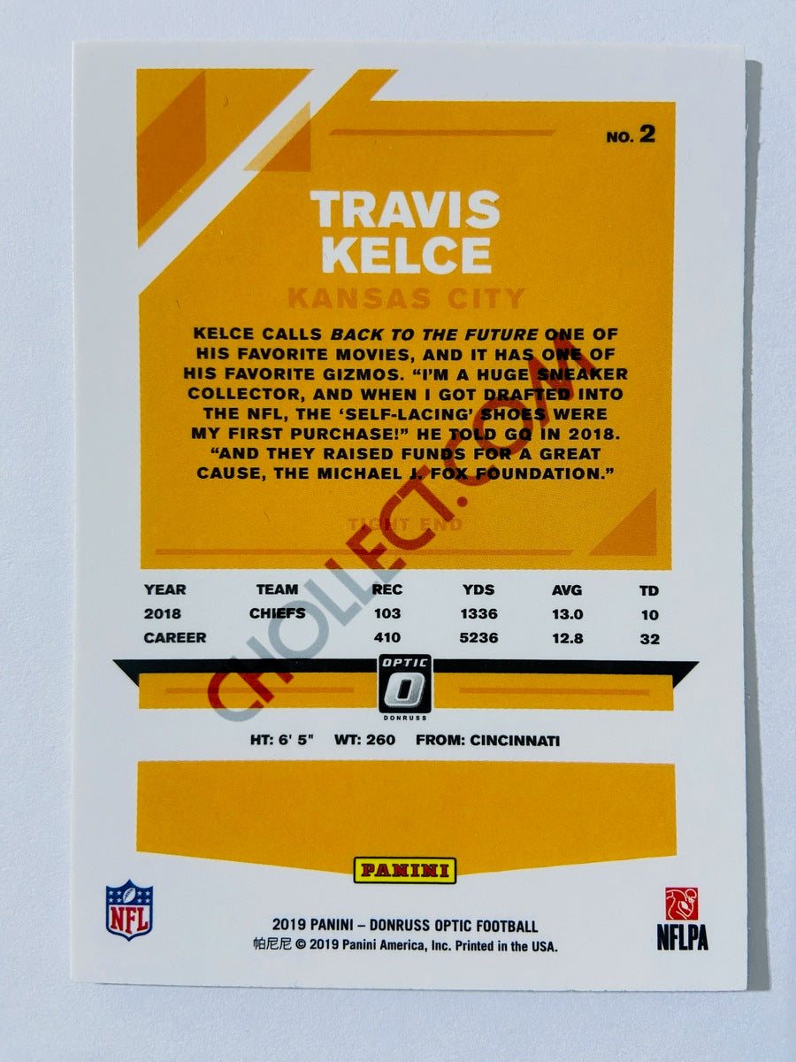 Travis Kelce - Kansas City Chiefs 2019 Panini Donruss Optic #2