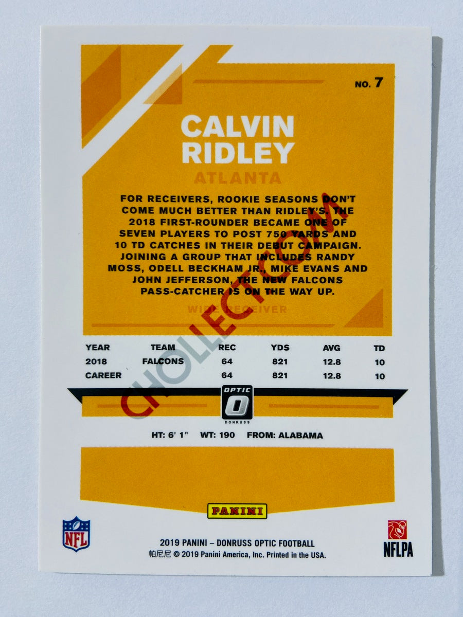 Calvin Ridley - Atlanta Falcons 2019 Panini Donruss Optic #7