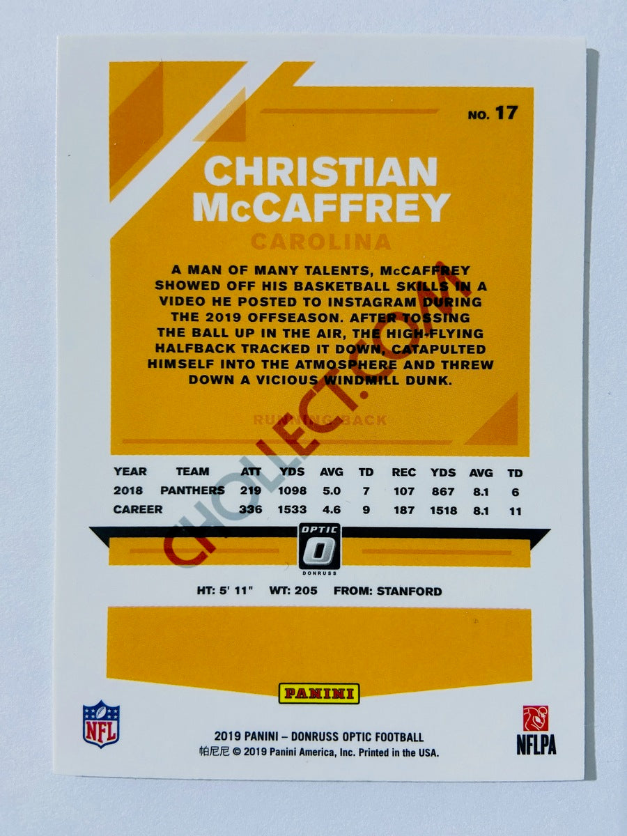 Christian McCaffrey - Carolina Panthers 2019 Panini Donruss Optic #17