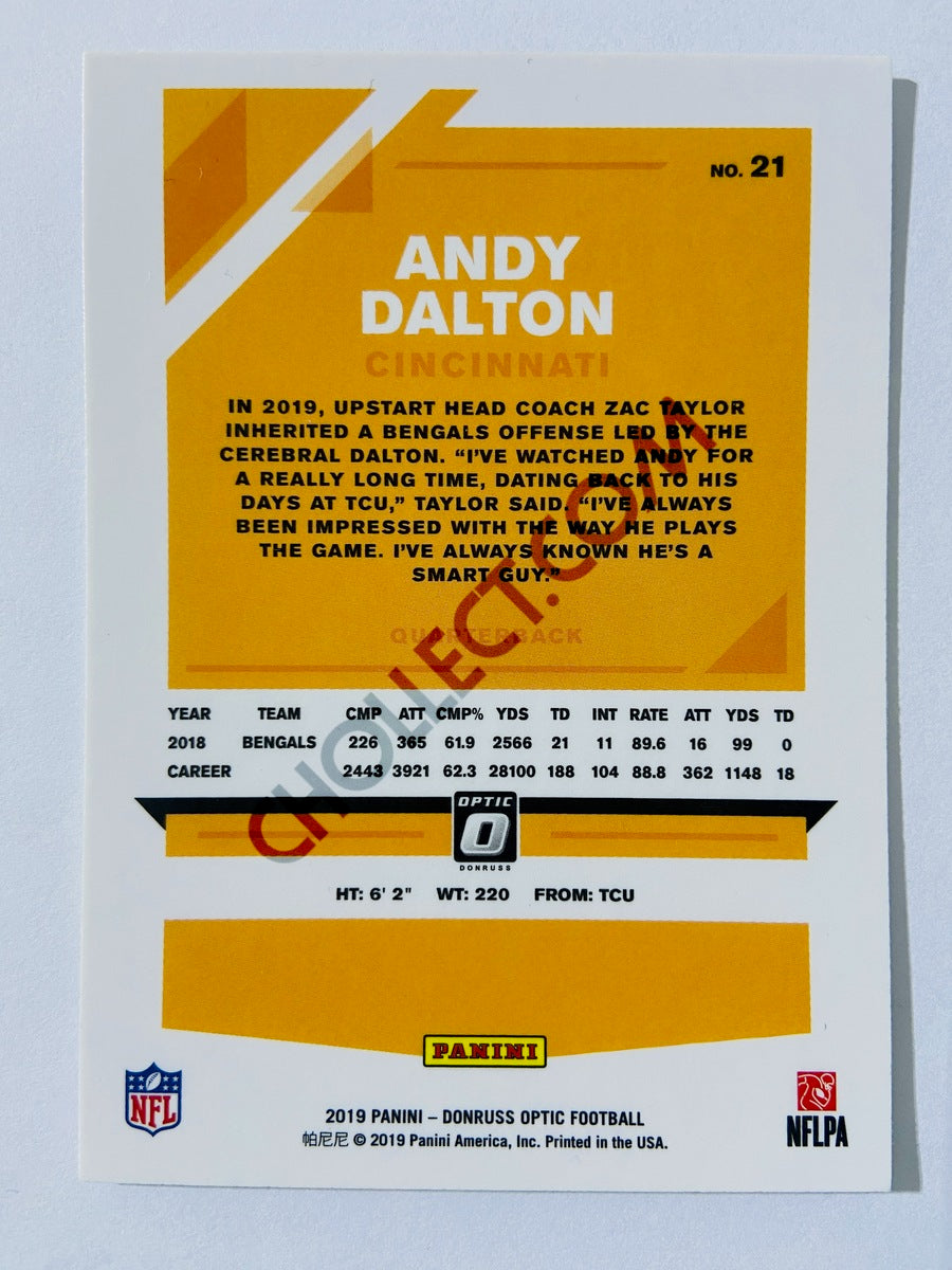 Andy Dalton - Cincinnati Bengals 2019 Panini Donruss Optic #21