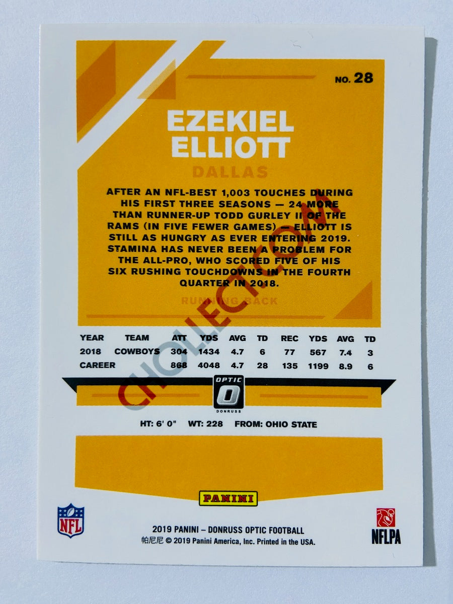 Ezekiel Elliott - Dallas Cowboys 2019 Panini Donruss Optic #28