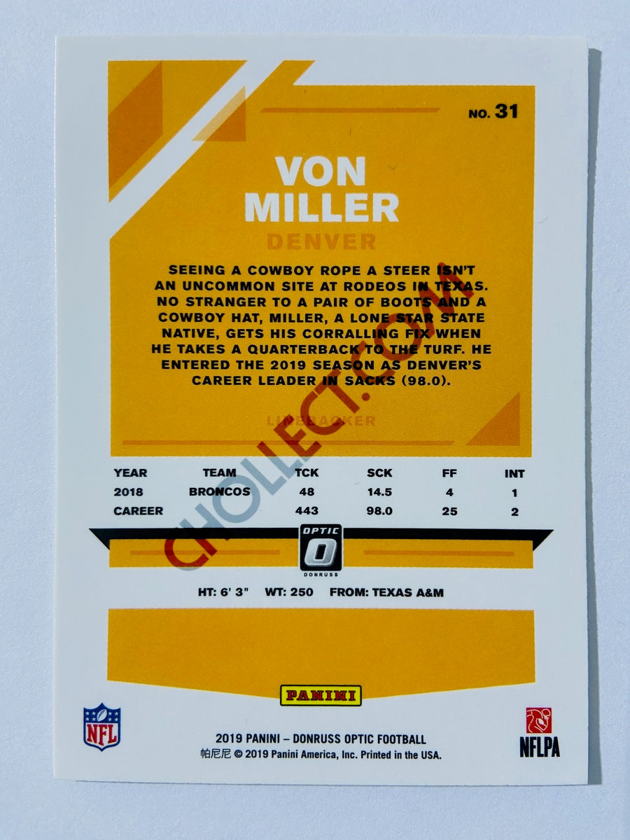 Von Miller - Denver Broncos 2019 Panini Donruss Optic #31