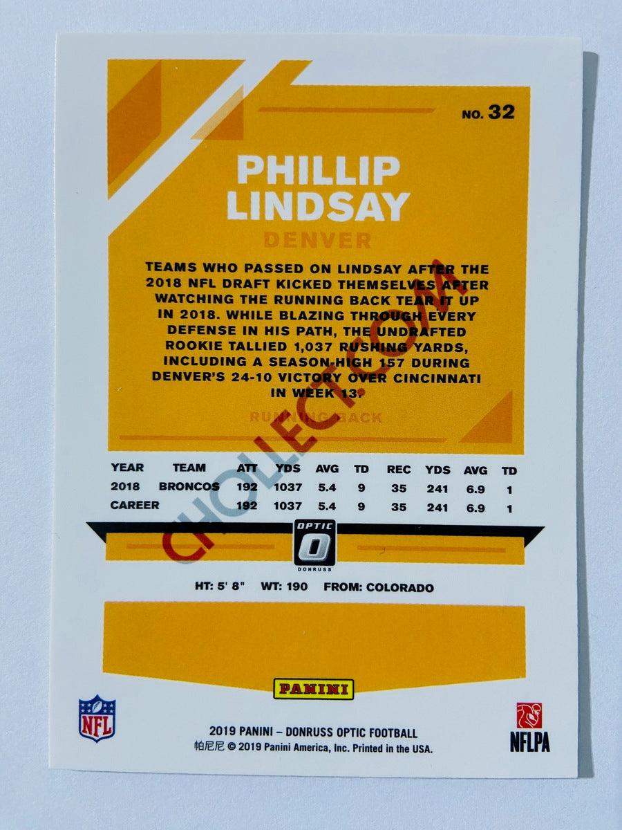 Phillip Lindsay - Denver Broncos 2019 Panini Donruss Optic #32