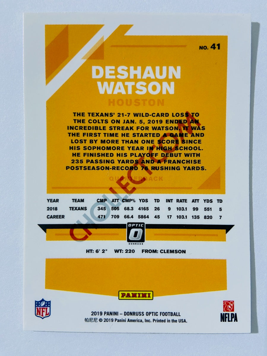 Deshaun Watson - Houston Texans 2019 Panini Donruss Optic #41