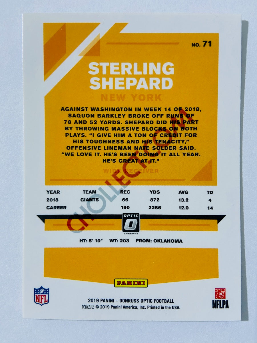 Sterling Shepard - New York Giants 2019 Panini Donruss Optic #71