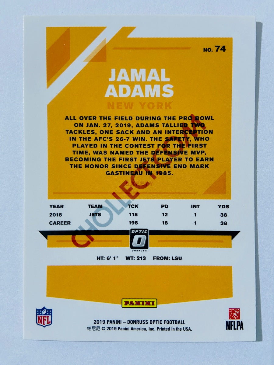 Jamal Adams - New York Jets 2019 Panini Donruss Optic #74