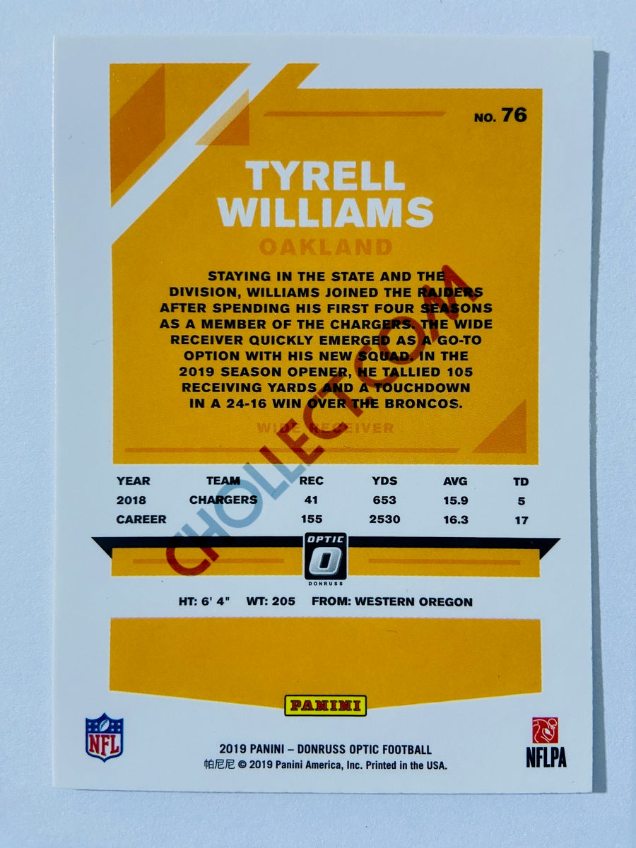 Tyrell Williams - Oakland Raiders 2019 Panini Donruss Optic #76