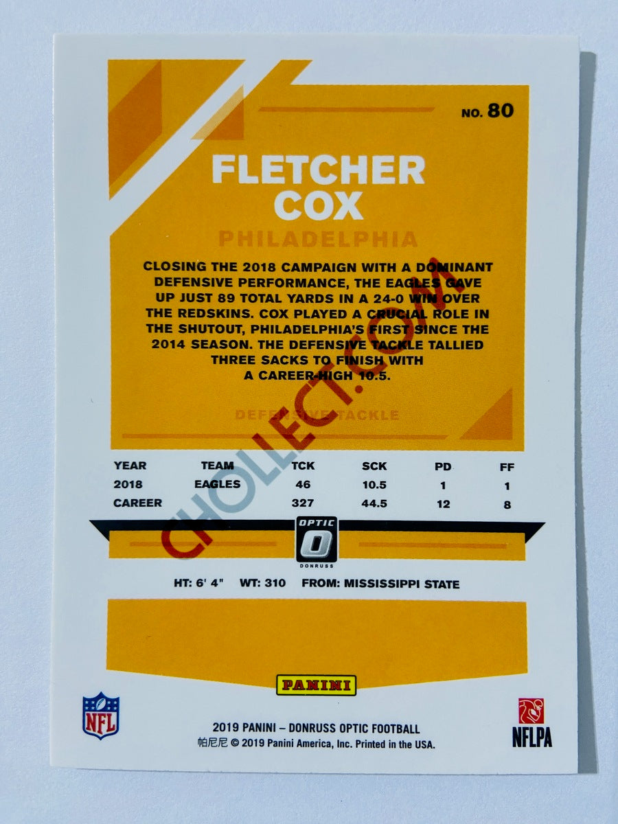 Fletcher Cox - Philadelphia Eagles 2019 Panini Donruss Optic #80