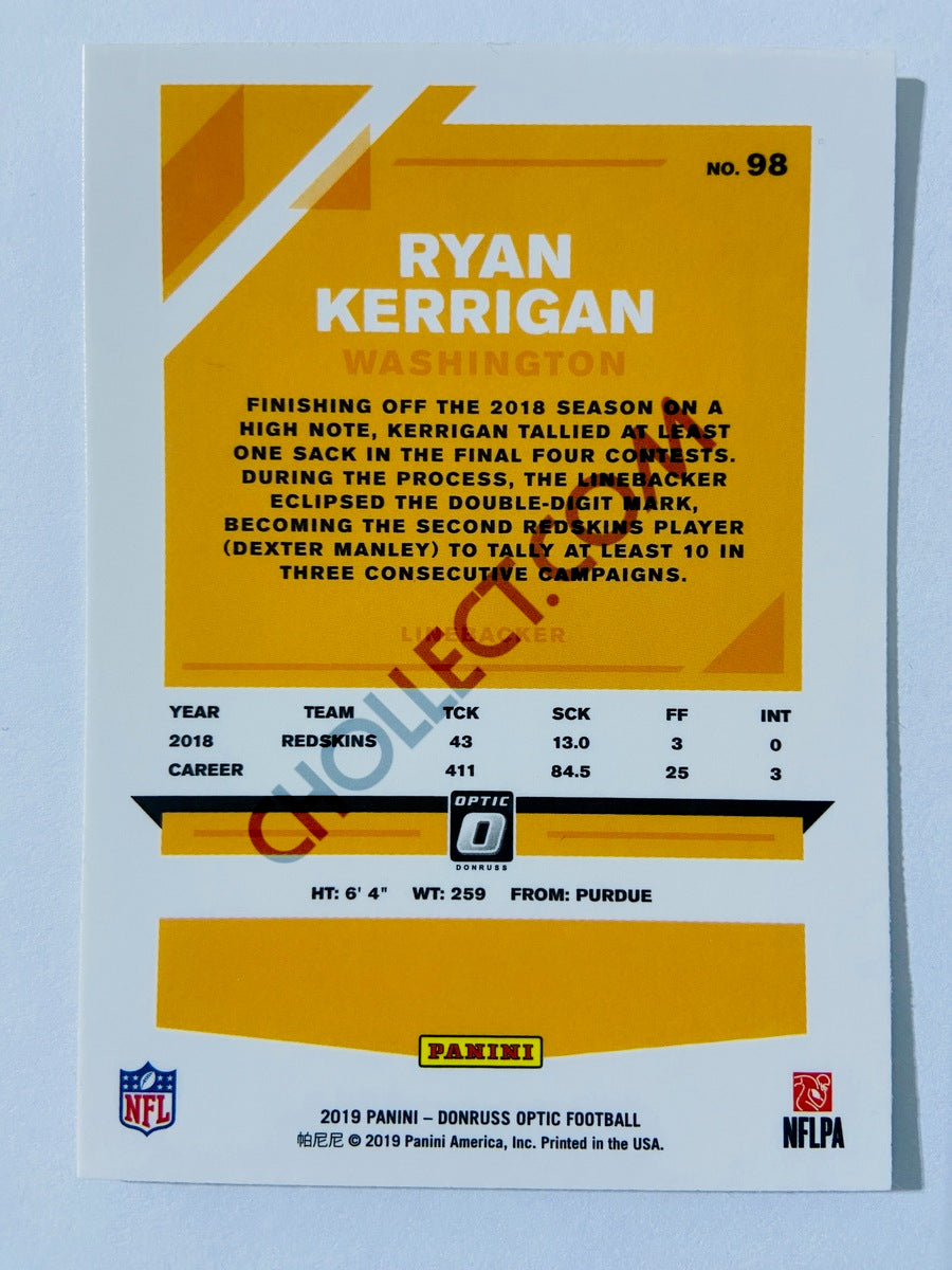 Ryan Kerrigan - Washington Redskins 2019 Panini Donruss Optic #98