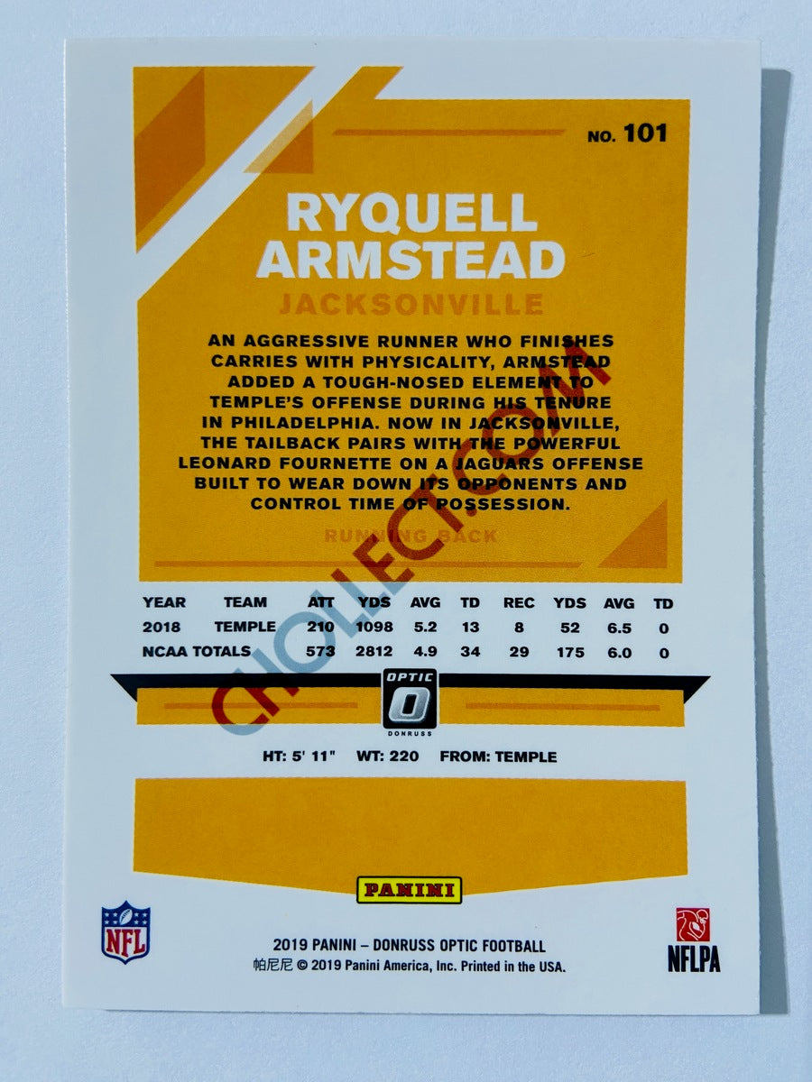 Ryquell Armstead - Jacksonville Jaguars 2019 Panini Donruss Optic RC Rookie #101