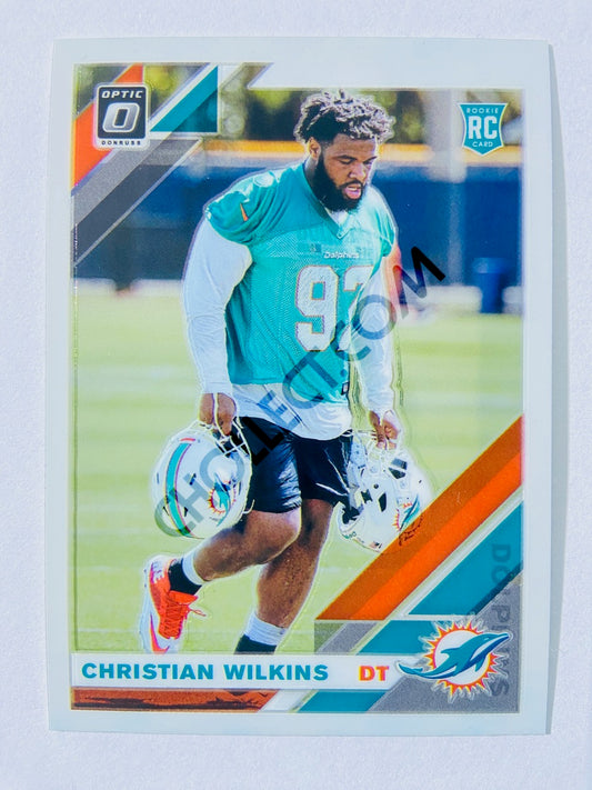 Christian Wilkins - Miami Dolphins 2019 Panini Donruss Optic RC Rookie #105