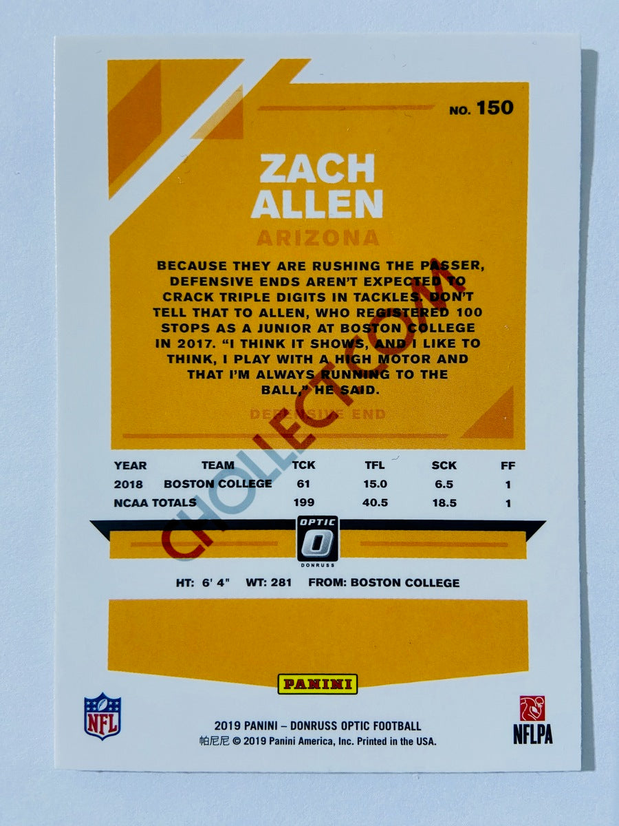Zach Allen - Arizona Cardinals 2019 Panini Donruss Optic RC Rookie #150