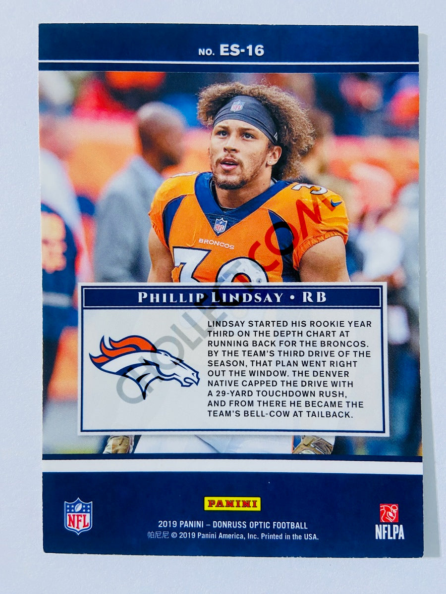Phillip Lindsay - Denver Broncos 2019 Panini Donruss Optic Elite Series Insert #ES-16