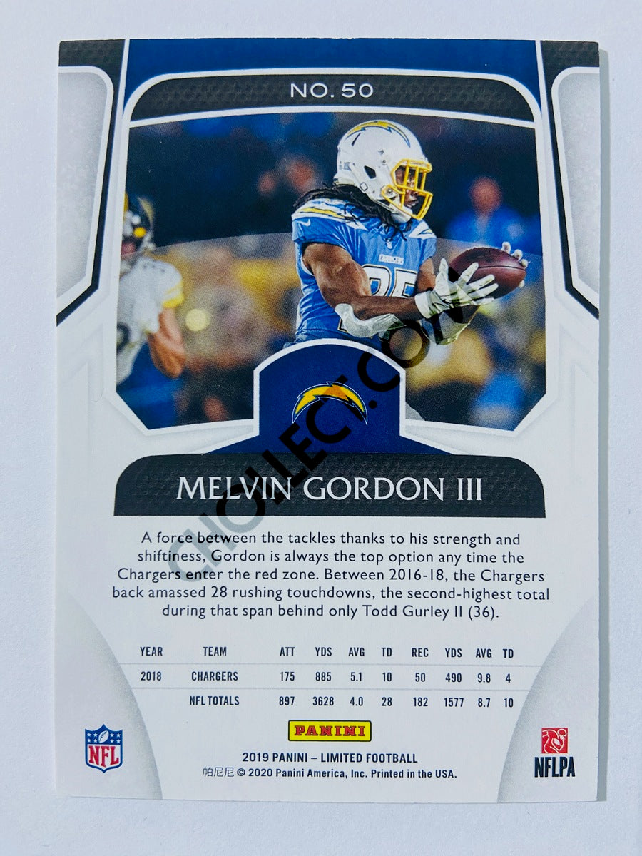 Melvin Gordon III - Los Angeles Chargers 2019 Panini Limited #50