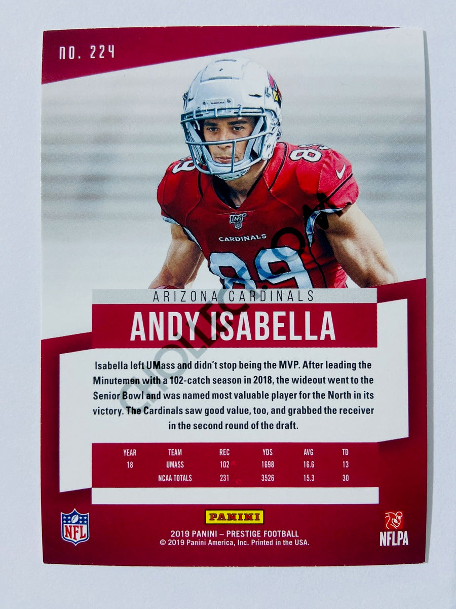 Andy Isabella - Arizona Cardinals 2019 Panini Prestige Xtra Points Green Parallel RC Rookie #224