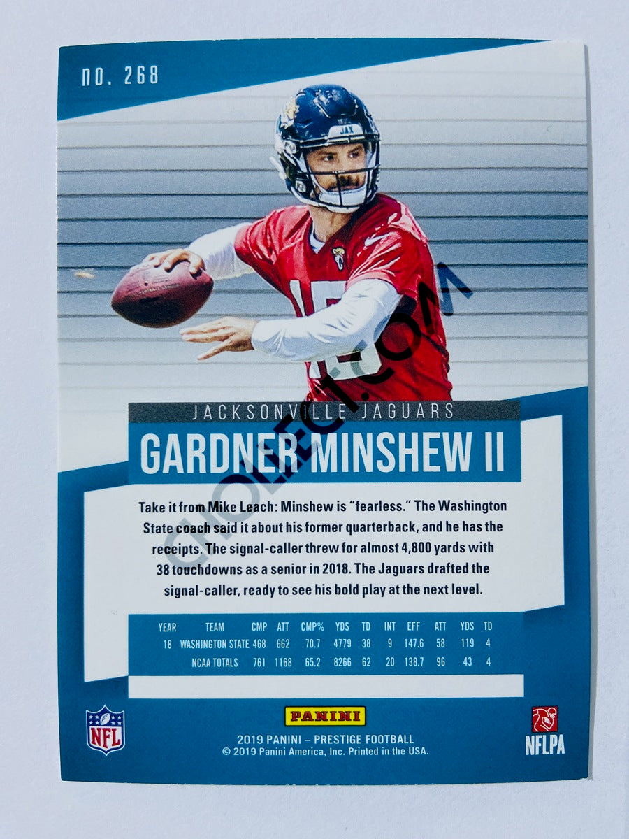 Gardner Minshew II - Jacksonville Jaguars 2019 Panini Prestige Xtra Points Green Parallel RC Rookie #268