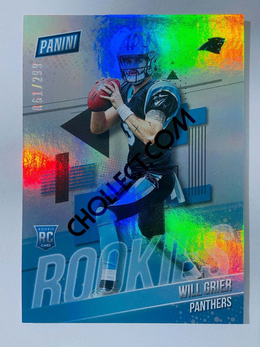 Will Grier - Carolina Panthers 2019 Panini The National #RC5 RC Rookie 061/299