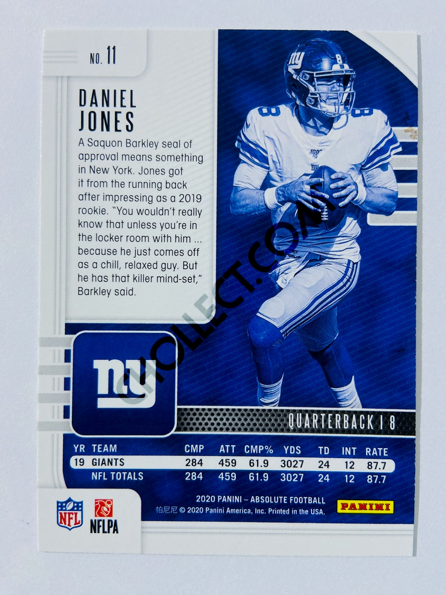 Daniel Jones - New York Giants 2020-21 Panini Absolute Football #11