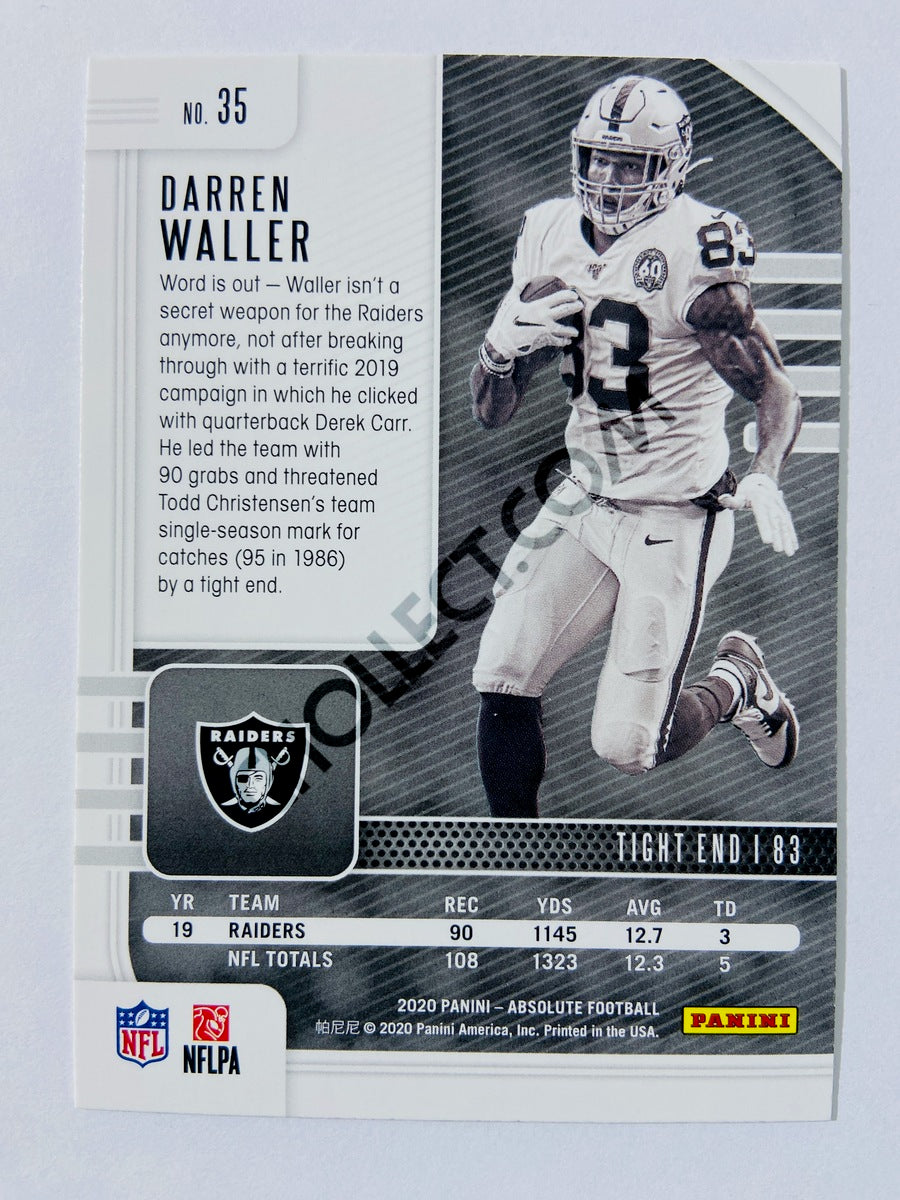 Darren Waller - Las Vegas Raiders 2020-21 Panini Absolute Football #35