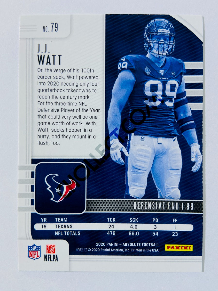 J.J. Watt - Houston Texans 2020-21 Panini Absolute Football #79