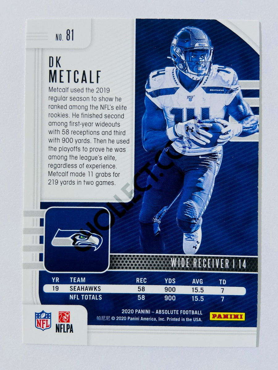 DK Metcalf - Seattle Seahawks 2020-21 Panini Absolute Football #81