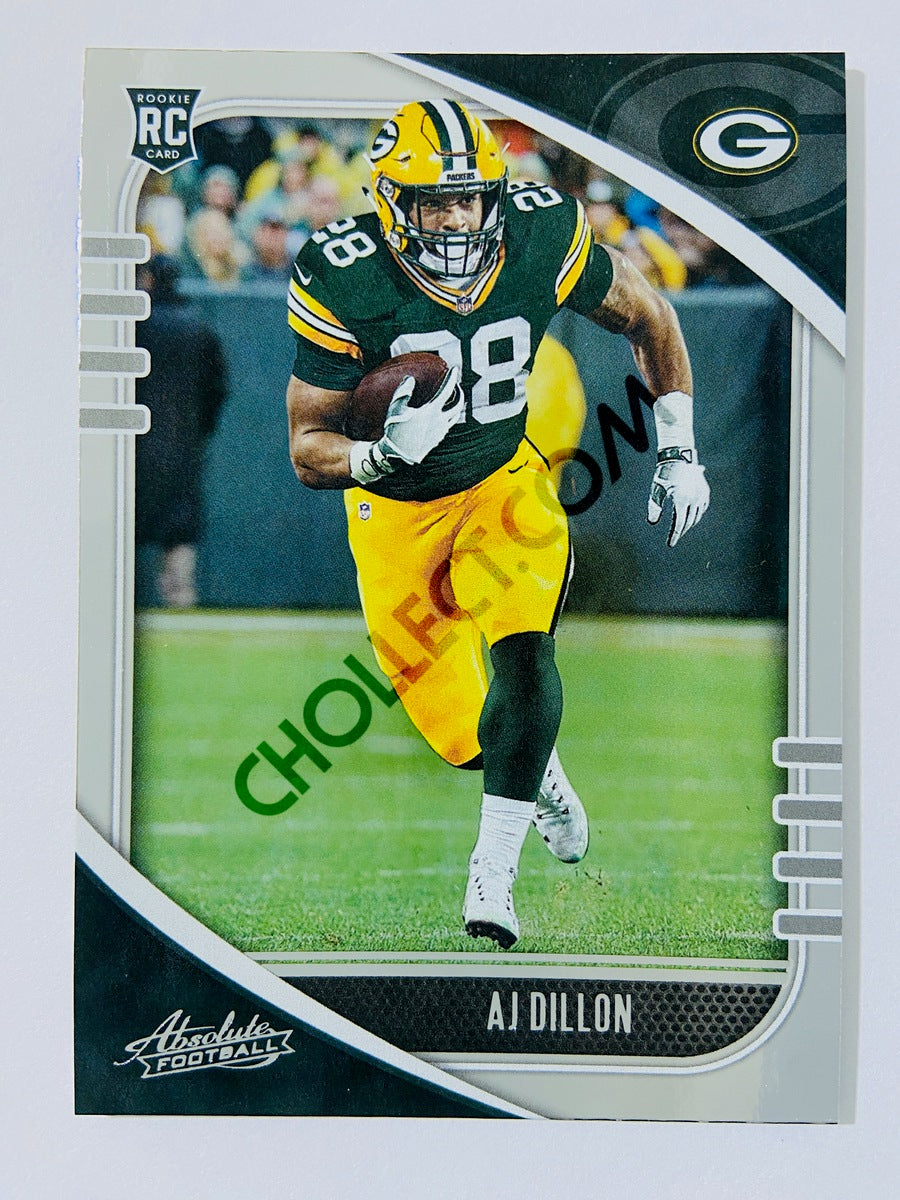 AJ Dillon - Green Bay Packers 2020-21 Panini Absolute Football RC Rookie #103