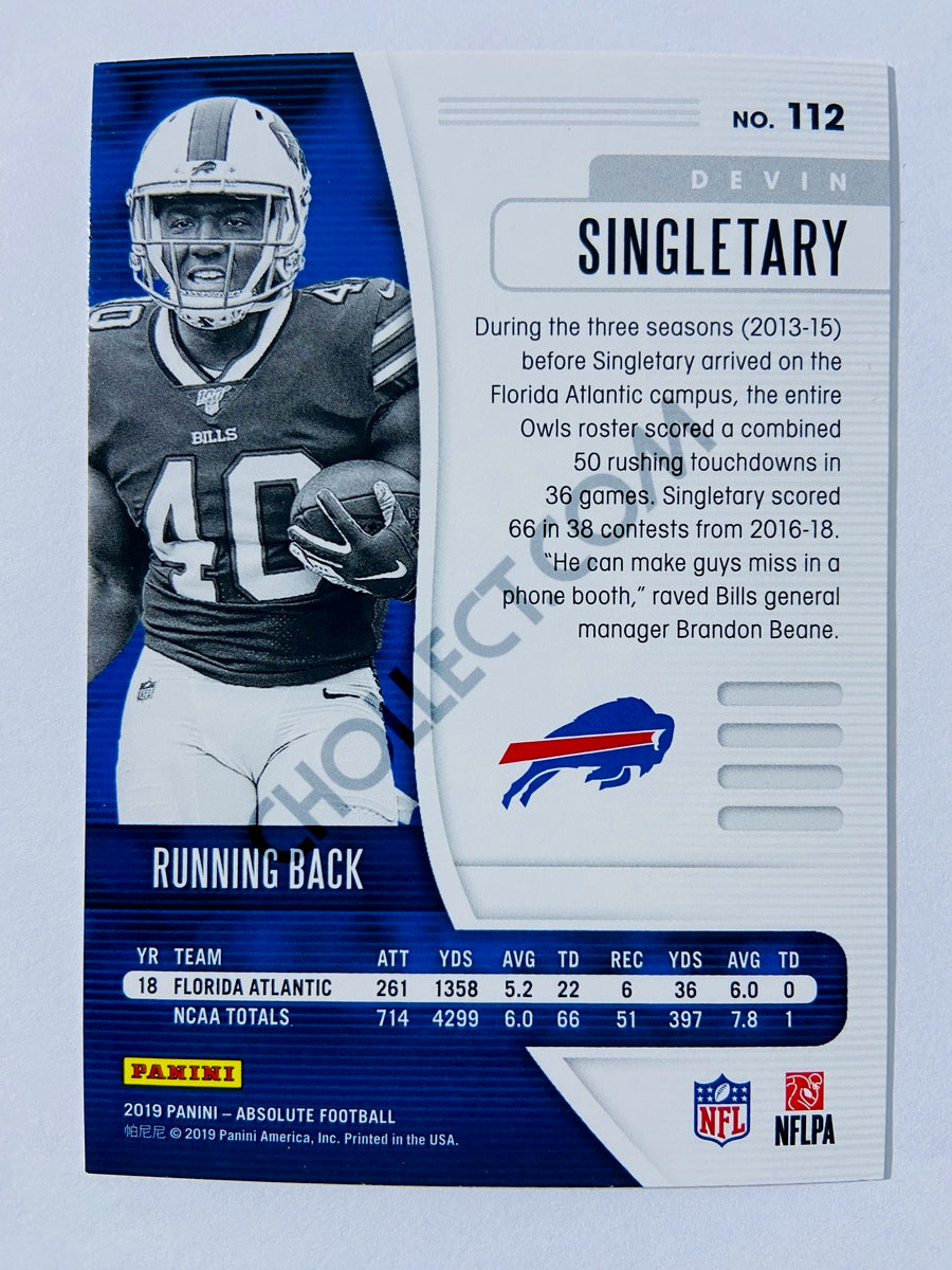 Devin Singletary - Buffalo Bills 2019-20 Panini Absolute RC Rookie #112