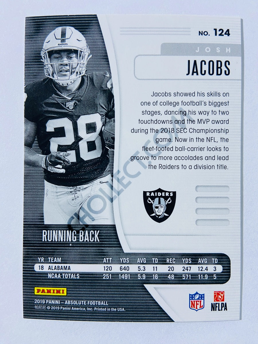 Josh Jacobs - Oakland Raiders 2019-20 Panini Absolute RC Rookie #124