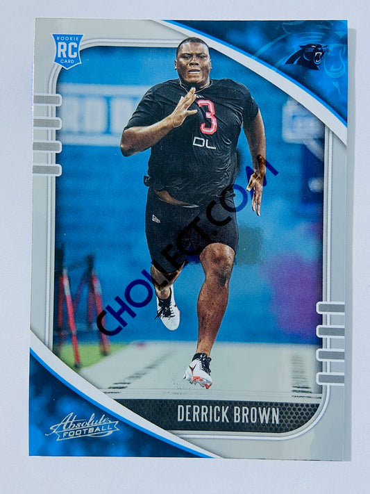 Derrick Brown - Carolina Panthers 2020-21 Panini Absolute Football RC Rookie #130