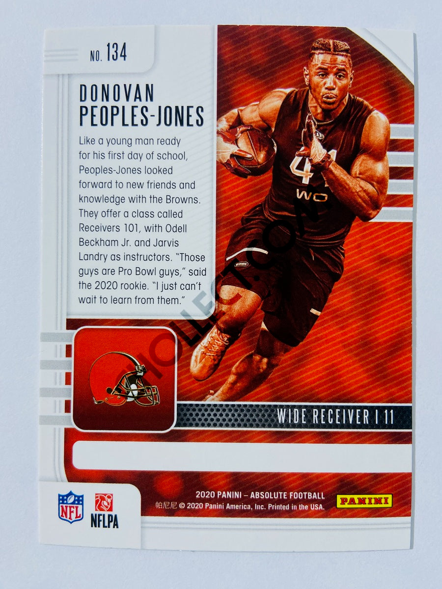 Donovan Peoples-Jones - Cleveland Browns 2020-21 Panini Absolute Football RC Rookie #134