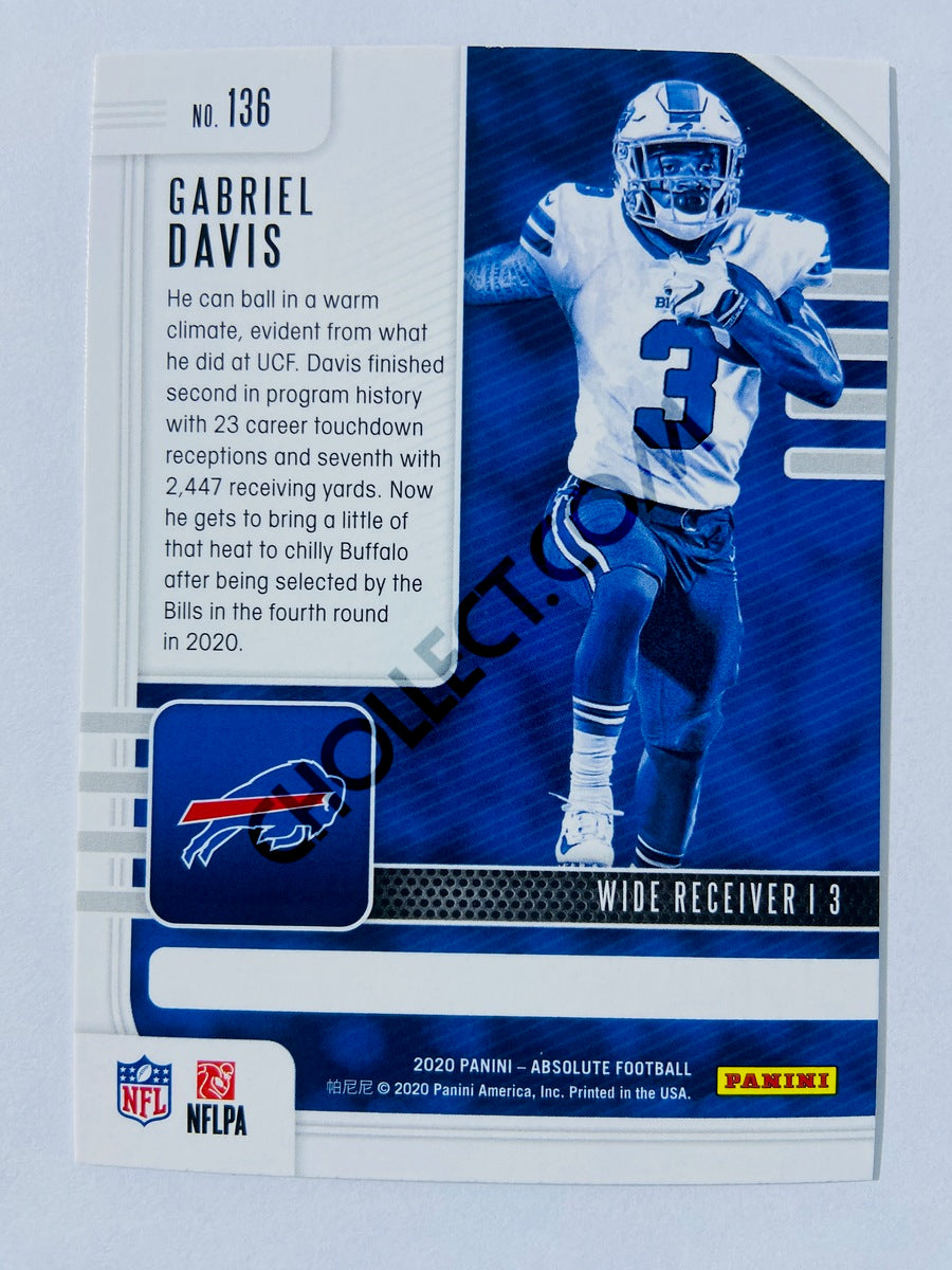 Gabriel Davis - Buffalo Bills 2020-21 Panini Absolute Football RC Rookie #136