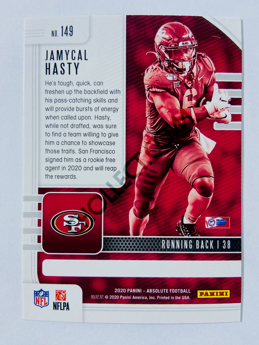 Jamycal Hasty - San Francisco 49ers 2020-21 Panini Absolute Football RC Rookie #149