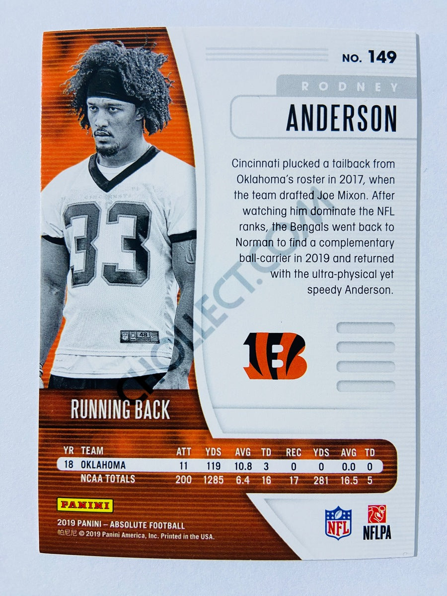 Rodney Anderson - Cincinnati Bengals 2019-20 Panini Absolute RC Rookie #149