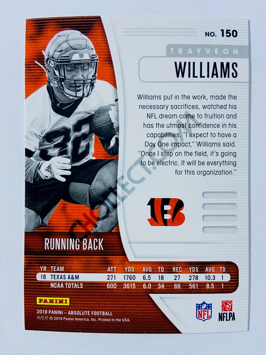 Trayveon Williams - Cincinnati Bengals 2019-20 Panini Absolute RC Rookie #150