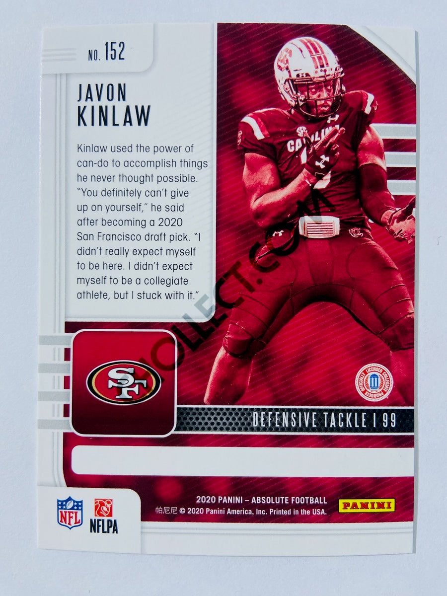 Javon Kinlaw - San Francisco 49ers 2020-21 Panini Absolute Football RC Rookie #152