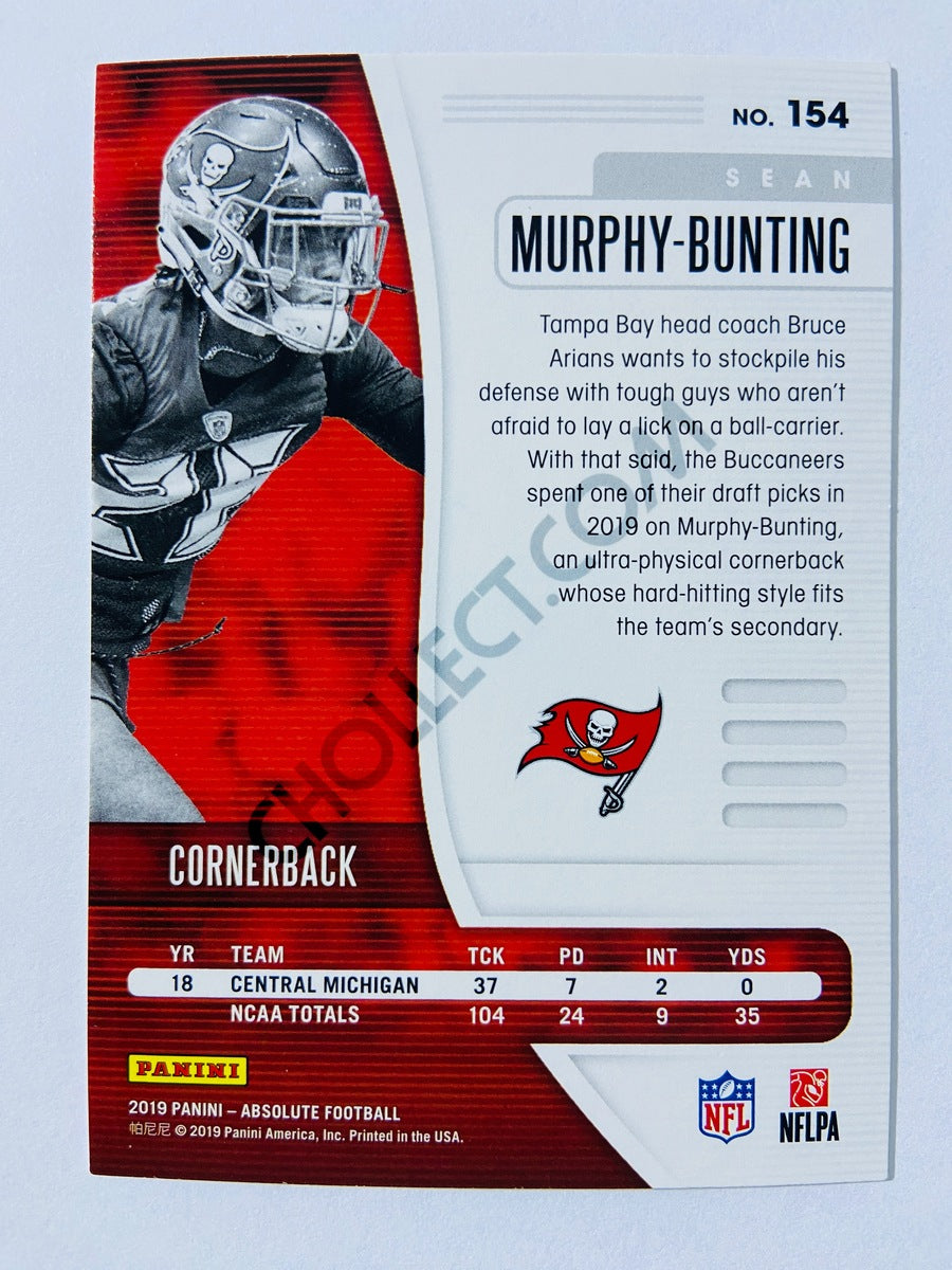 Sean Murphy-Bunting - Tampa Bay Buccaneers 2019-20 Panini Absolute RC Rookie #154