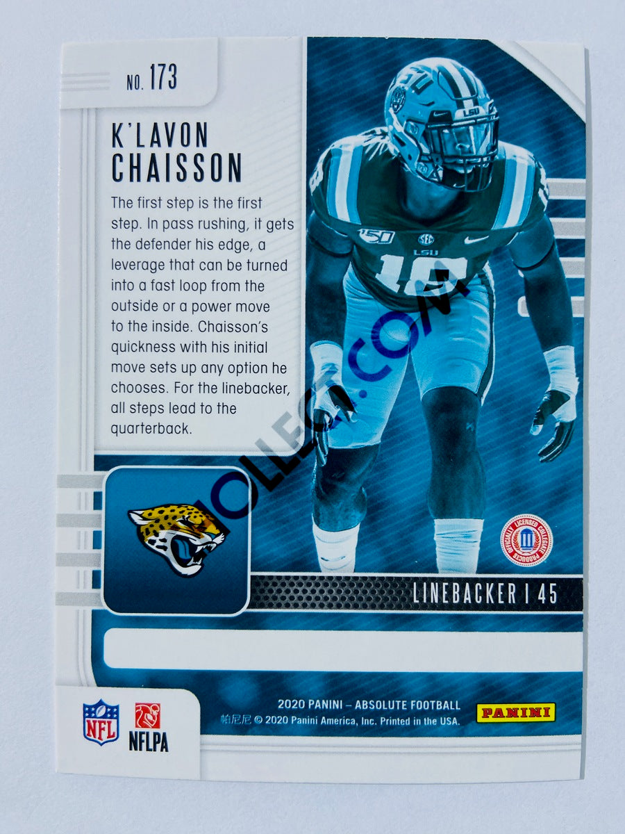 K'Lavon Chaisson - Jacksonville Jaguars 2020-21 Panini Absolute Football RC Rookie #173