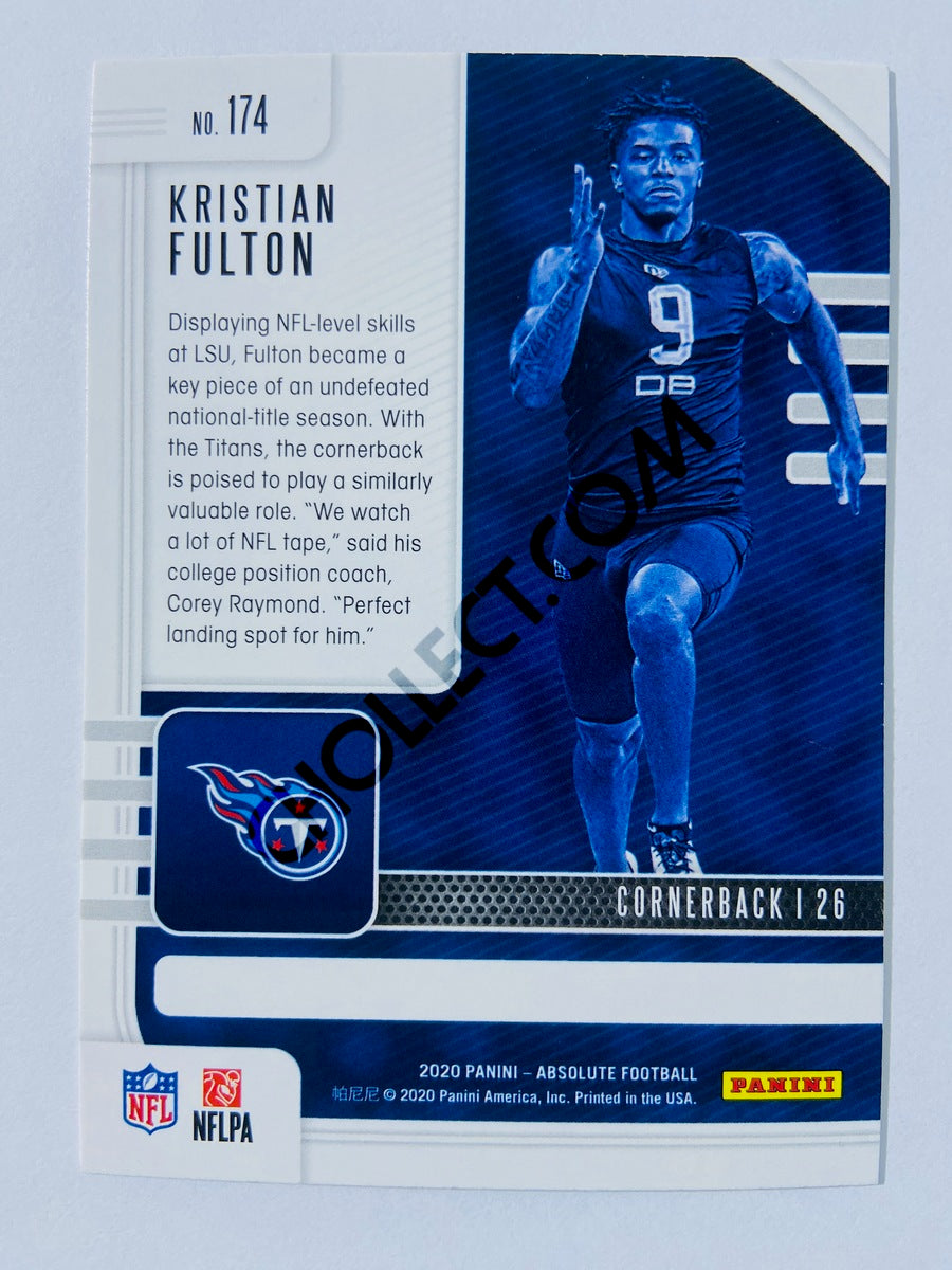 Kristian Fulton - Tennessee Titans 2020-21 Panini Absolute Football RC Rookie #174